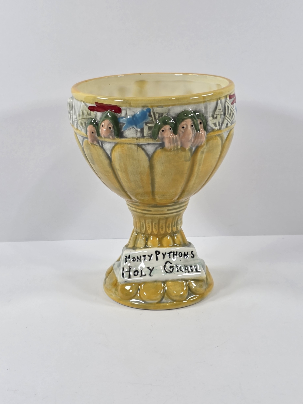 Monty Python's Holy Grail Yellow Ceramic Goblet